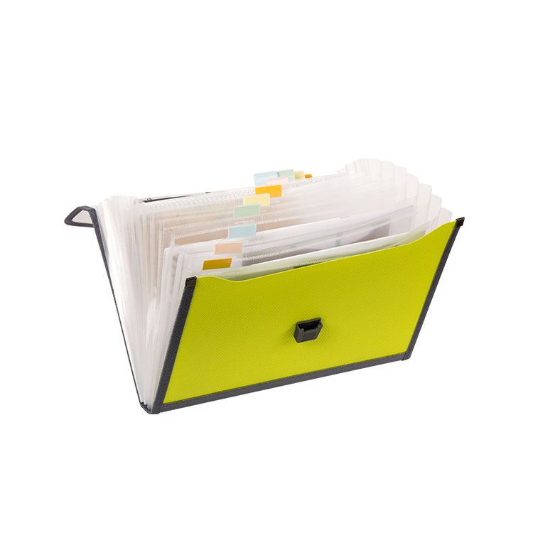 Expanding File Folder with Handle, 13 Pocket, Sewed Edges, PP A4
