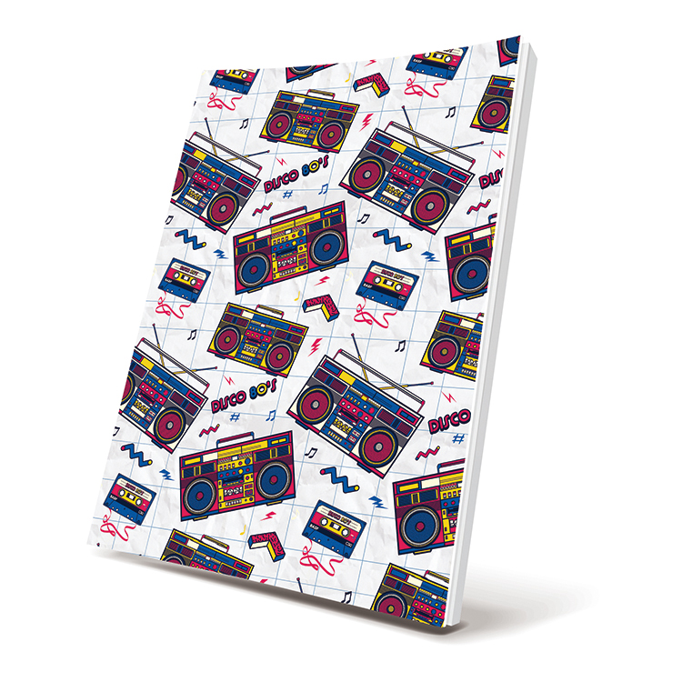 Selfadhesive Book Cover Retro Music