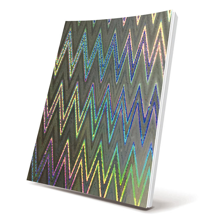 Holographic Selfadhesive Book Cover Zigzag