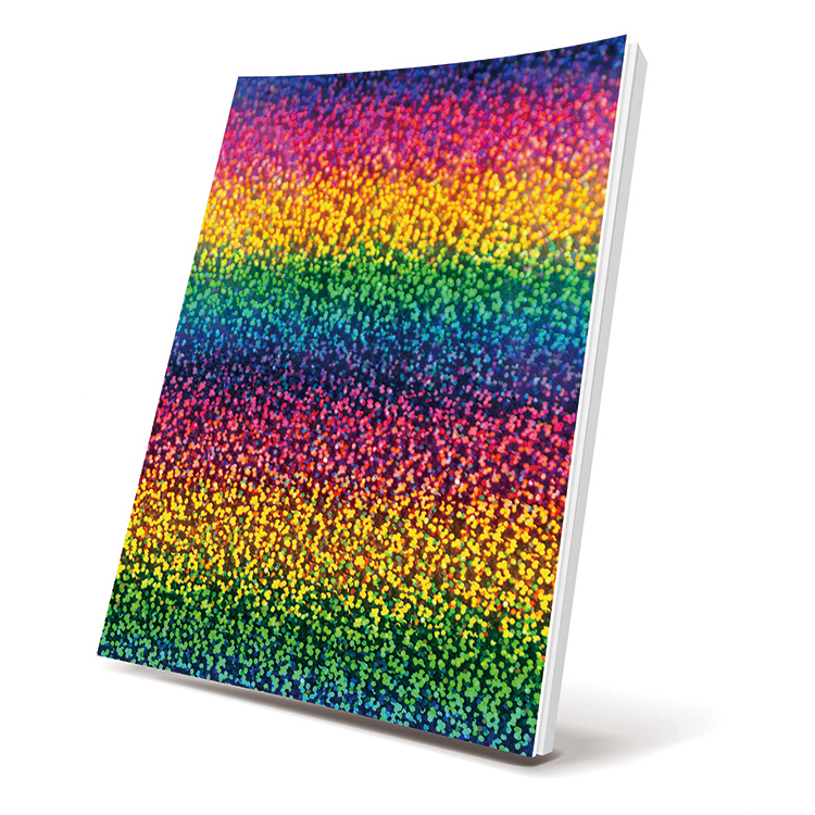 Holographic Selfadhesive Book Cover Rainbow