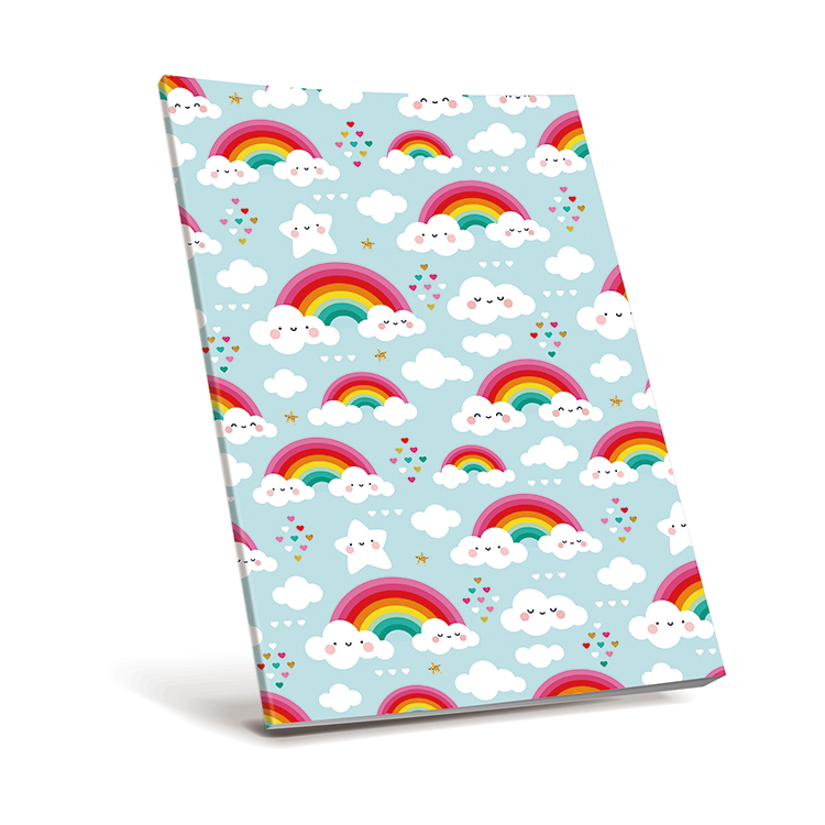 Self-adhesive Book Cover Rainbow Clouds